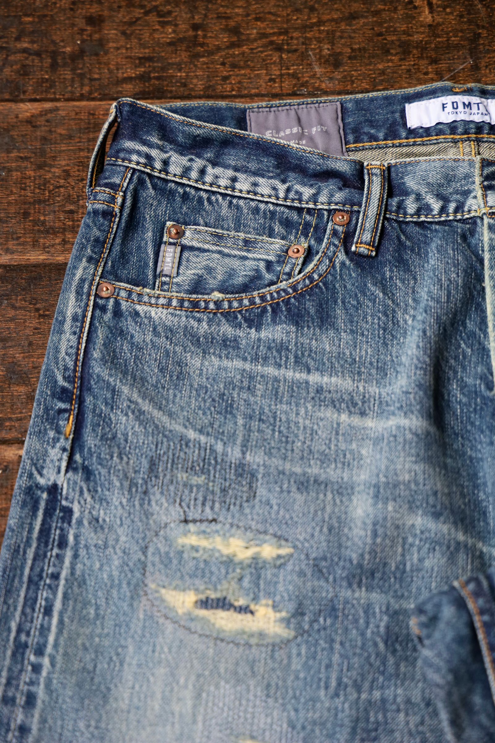 ファンダメンタル デニムパンツ CLASSIC STRAIGHT DENIM CS124 (FA25/MG124)INDIGO