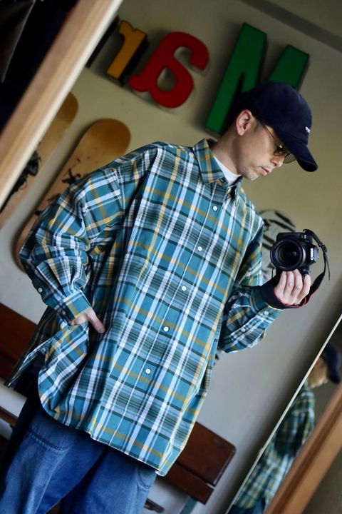 FreshService CORPORATE CHECK REGULAR COLLAR SHIRTスタイル.2022.11.2.