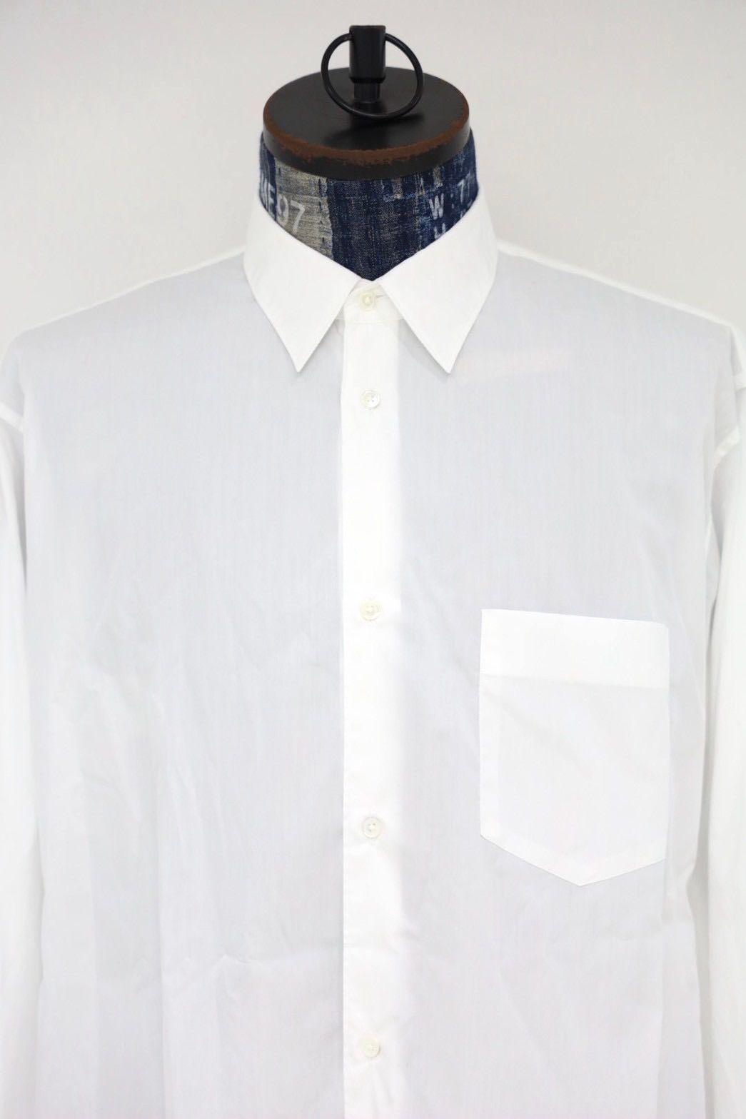 グラフペーパーシャツ Broad L/S Oversized Regular Collar Shirt(GM263-50001B)WHITE☆7月18日(土)新作発売！