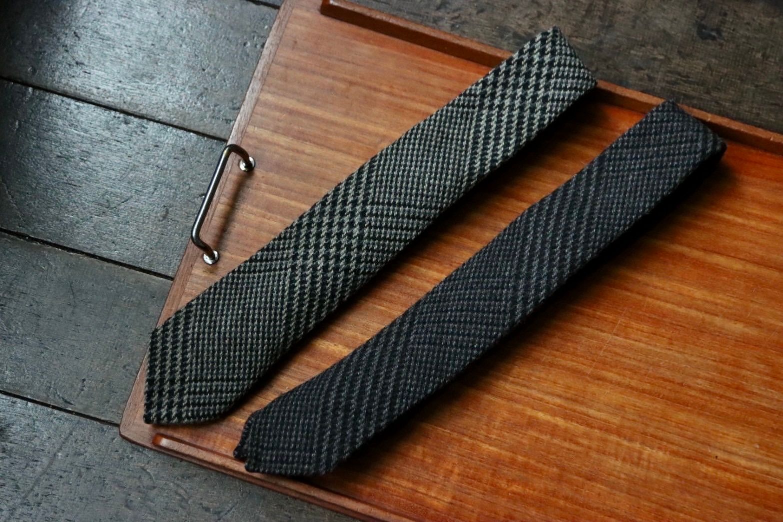 エンダースキーマ 25SA  tweed necktie(xu-c-twn)brown