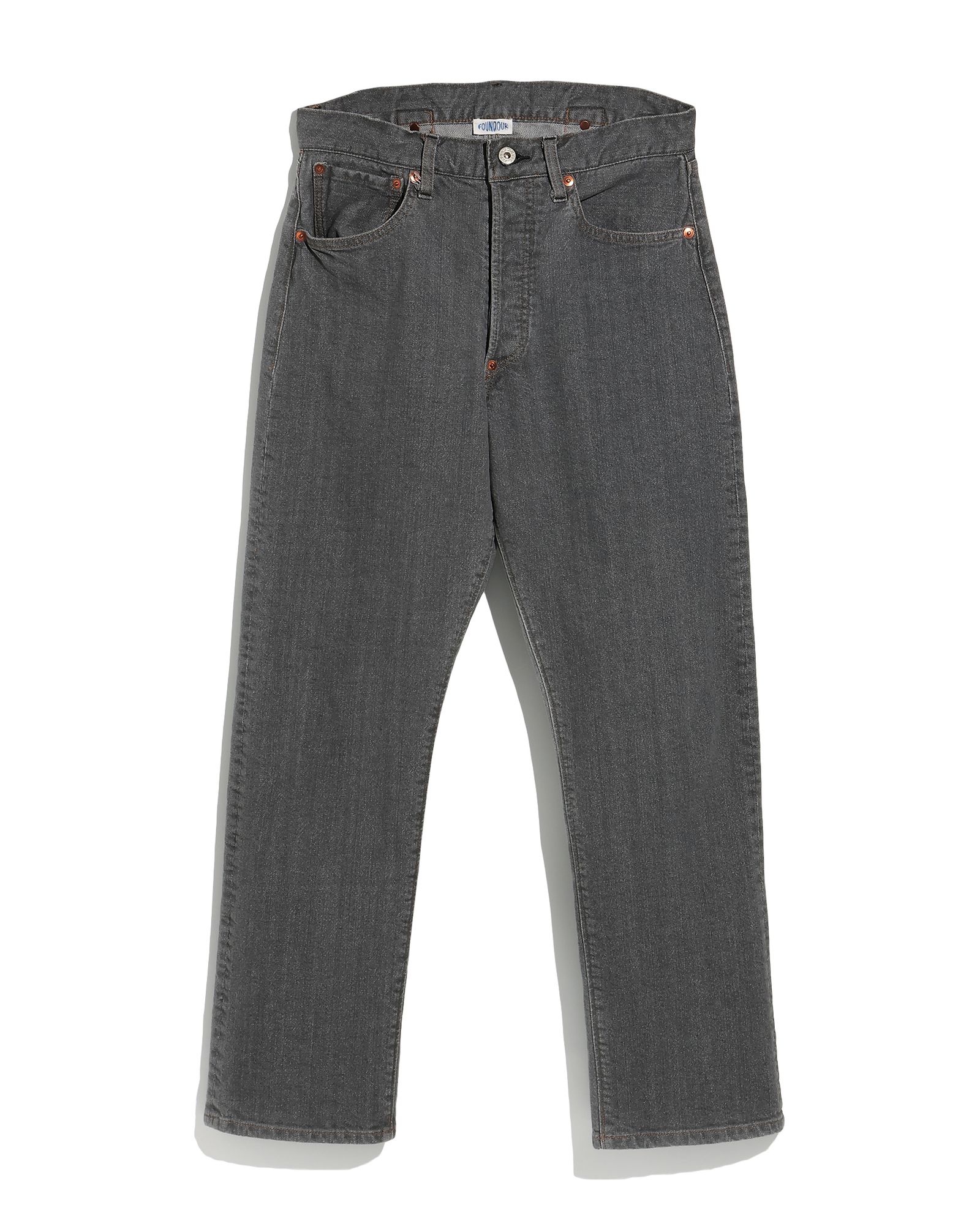 ファウンダ 25SS BLACK DENIM PANTS(015FD251009)FADE