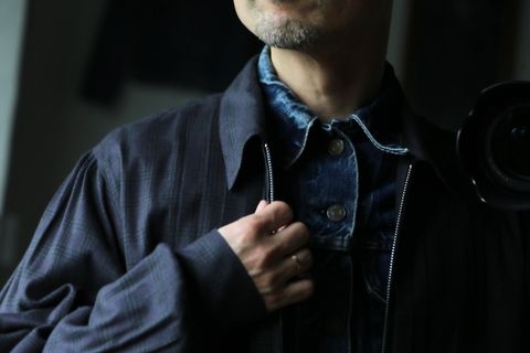 MATSUFUJI Flannel Check Pleats Jacket style.2021.7.6.