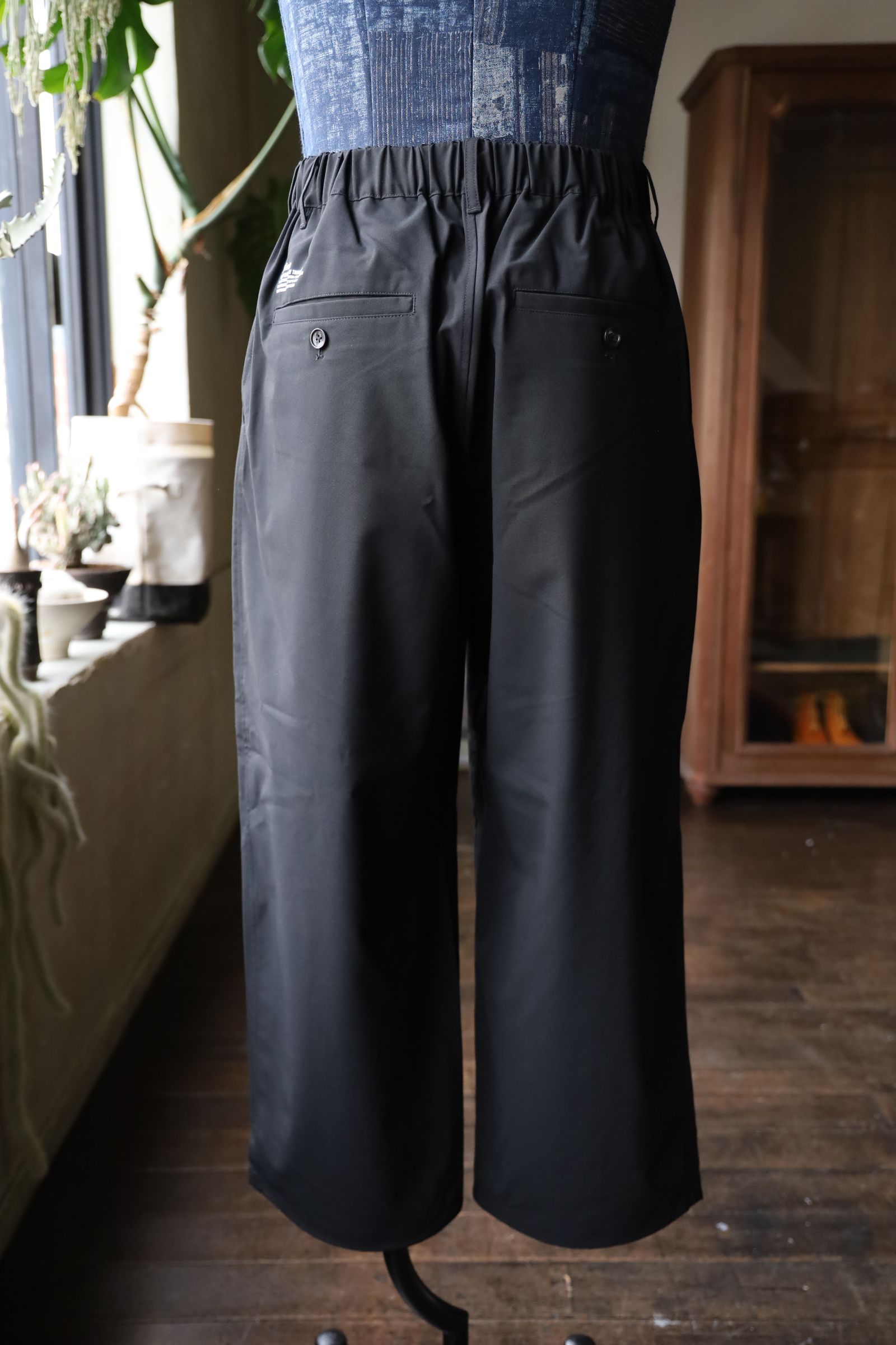 フレッシュサービス WOOLY CLOTH WIDE TROUSERS(FSC251-40109)BLACK