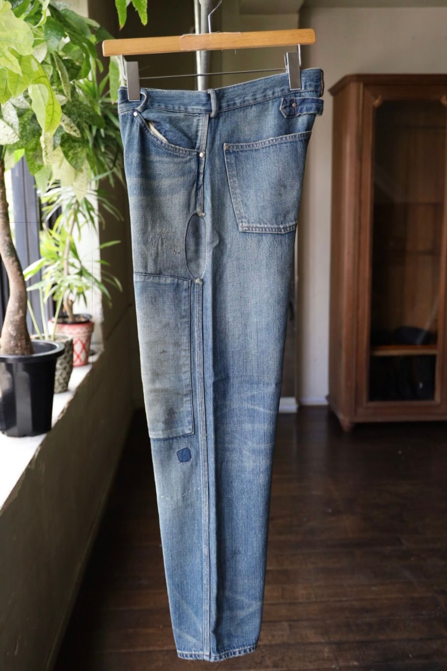 BOW WOW 25FWバウワウ  MINER'S REPAIRED DENIM WORK PANTS(BW252-MRDWP) AGED INDIGO
