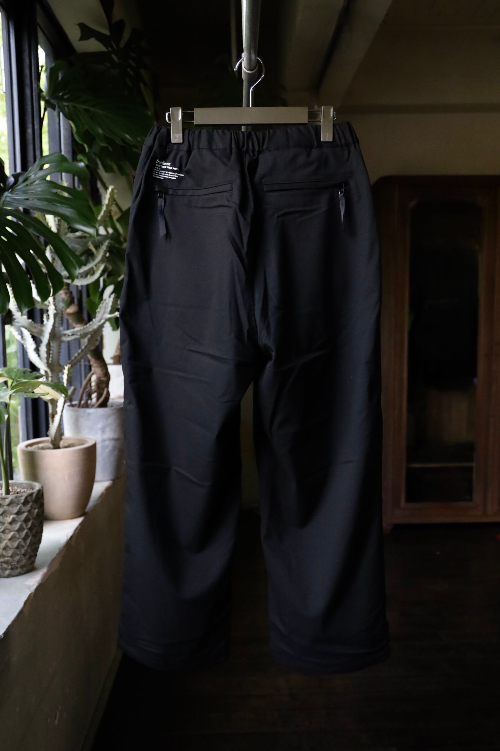 フレッシュサービス WARM CLOTH TRACK PANTS w/Octa (FSC243-40175)BLACK