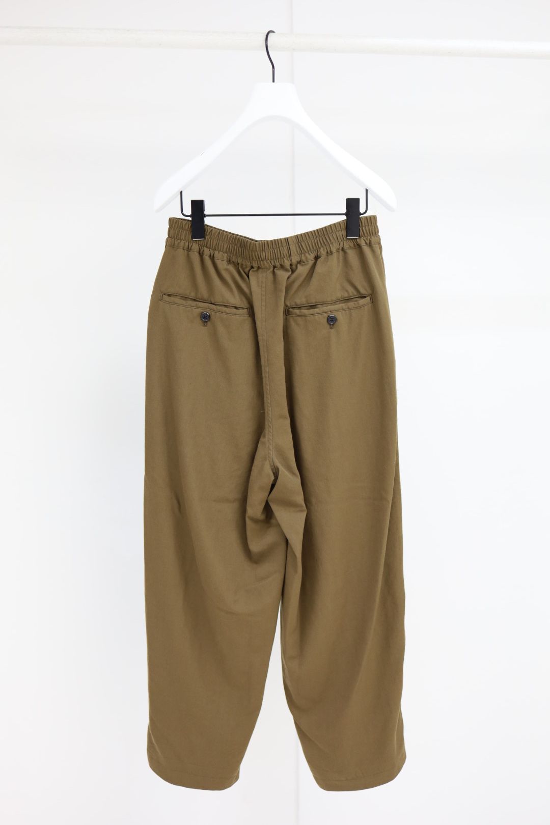 グラフペーパー Fulled Wool Twill Wide Easy Pants(GM263-40412)BROWN☆9月12日(土)発売！