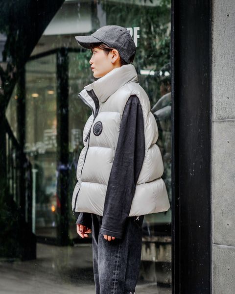 CANADA GOOSE  レディース新作Cypress Puffer Vest Black Label style2024.10.11