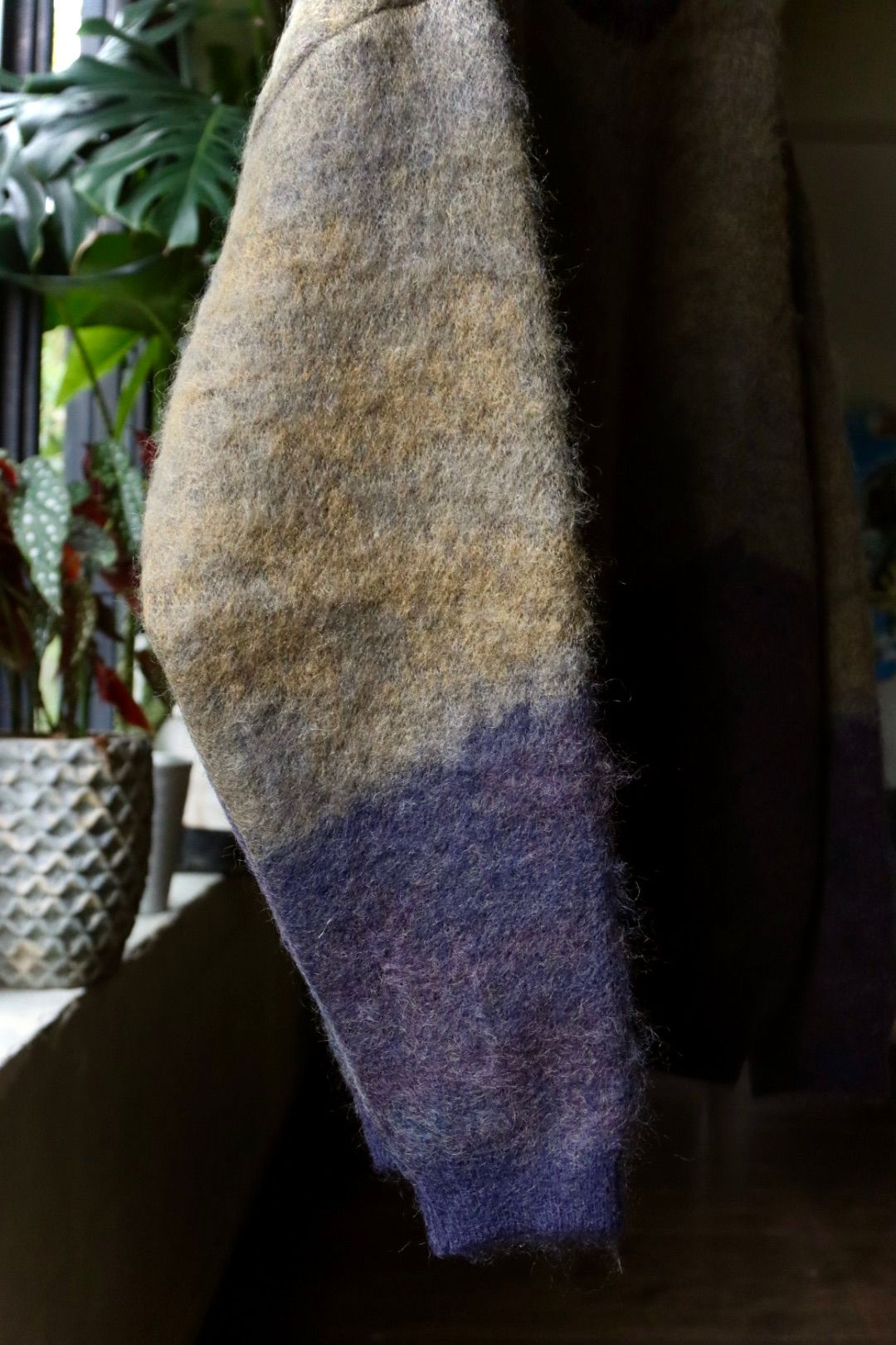 ヨーク23AW LANDSCAPE MOHAIR JACQUARD CREWNECK SWEATER(YK23FW0575S)DARK NAVY