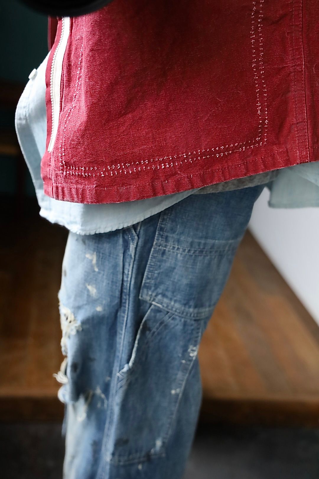 A.PRESSE 2025 STYLE2 Vintage Hunting Jacket"RED"スタイル
