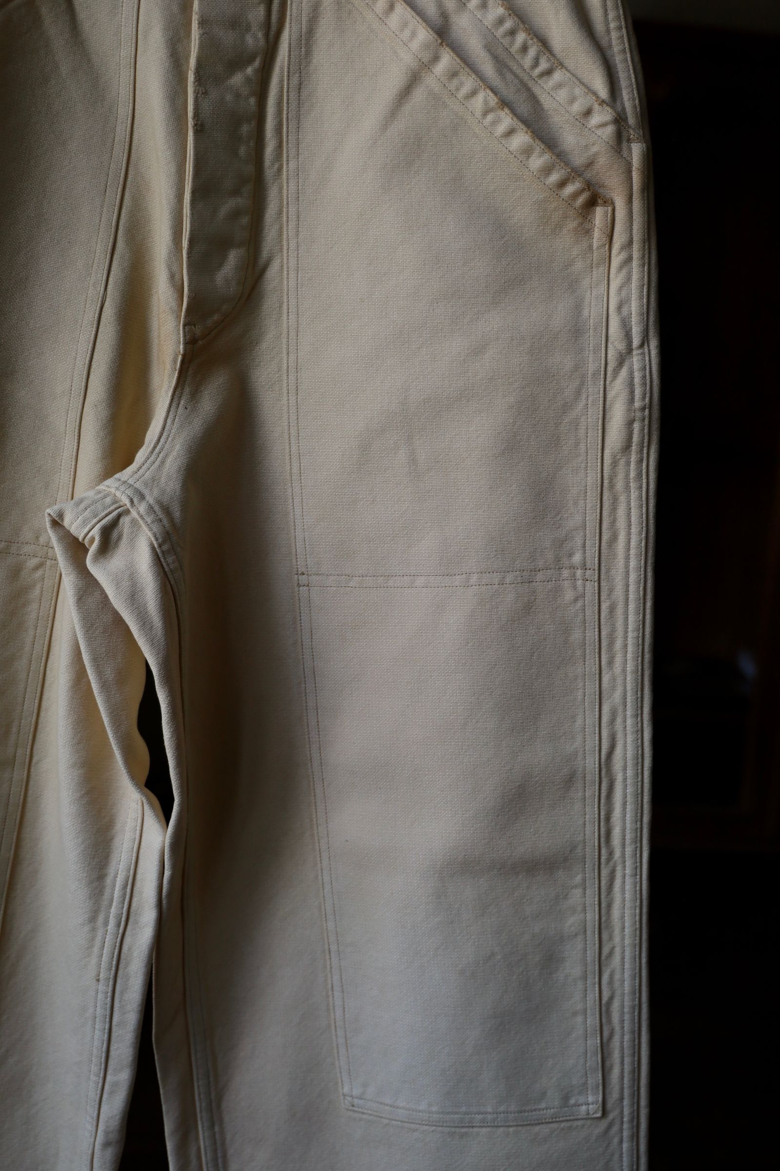 アプレッセ 2025 STYLE2 Vintage Silk Hemp Double Knee Pants(25AAP-04-07)BEIGE