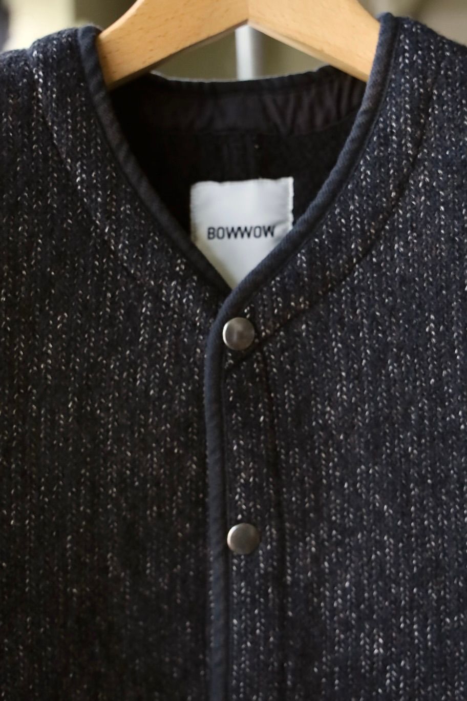 BOW WOW 25FWバウワウ ベストB CLOTH VEST AGED(BW252-BCV) AGED MIXED BLACK