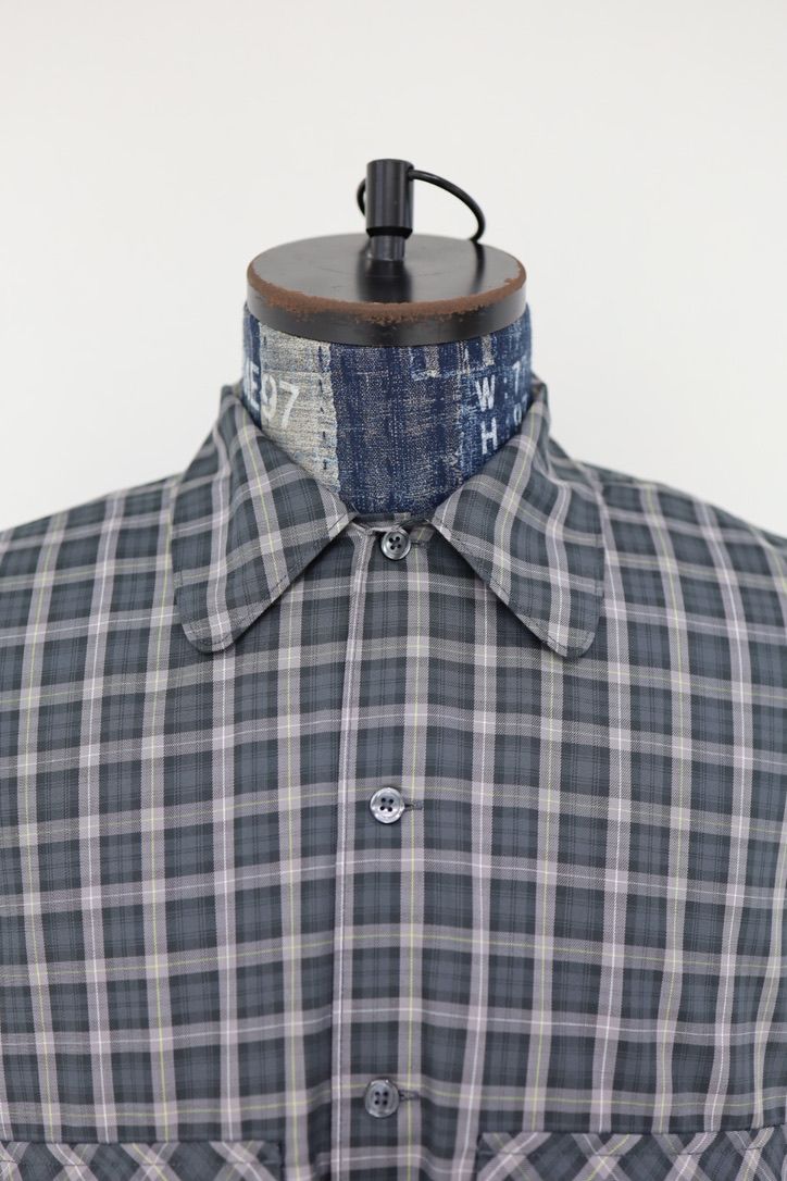 DAIWA PIER39(ダイワピア39) TECH SPORTS OPEN COLLAR SHIRT L/S GREN PLAID(BE-82026)CHARCOAL☆3月28日(土)新作発売！