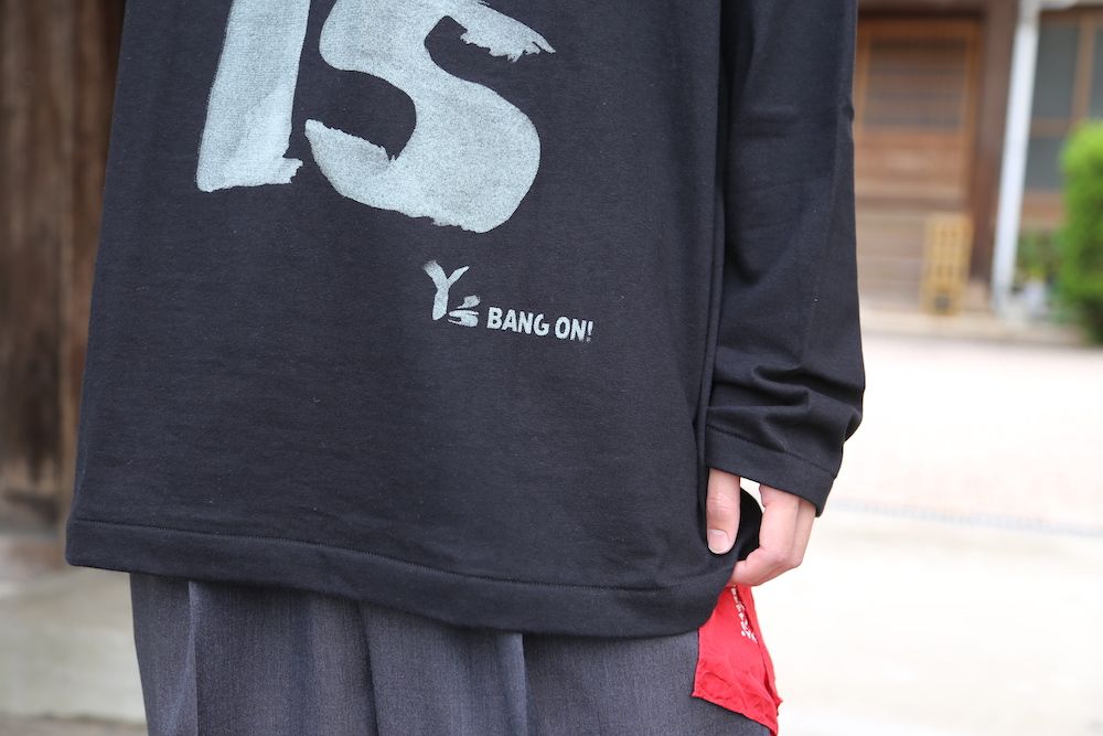 yohji yamamoto BANG ON! デカロゴTシャツ 長袖(YA-T33-052) Style 