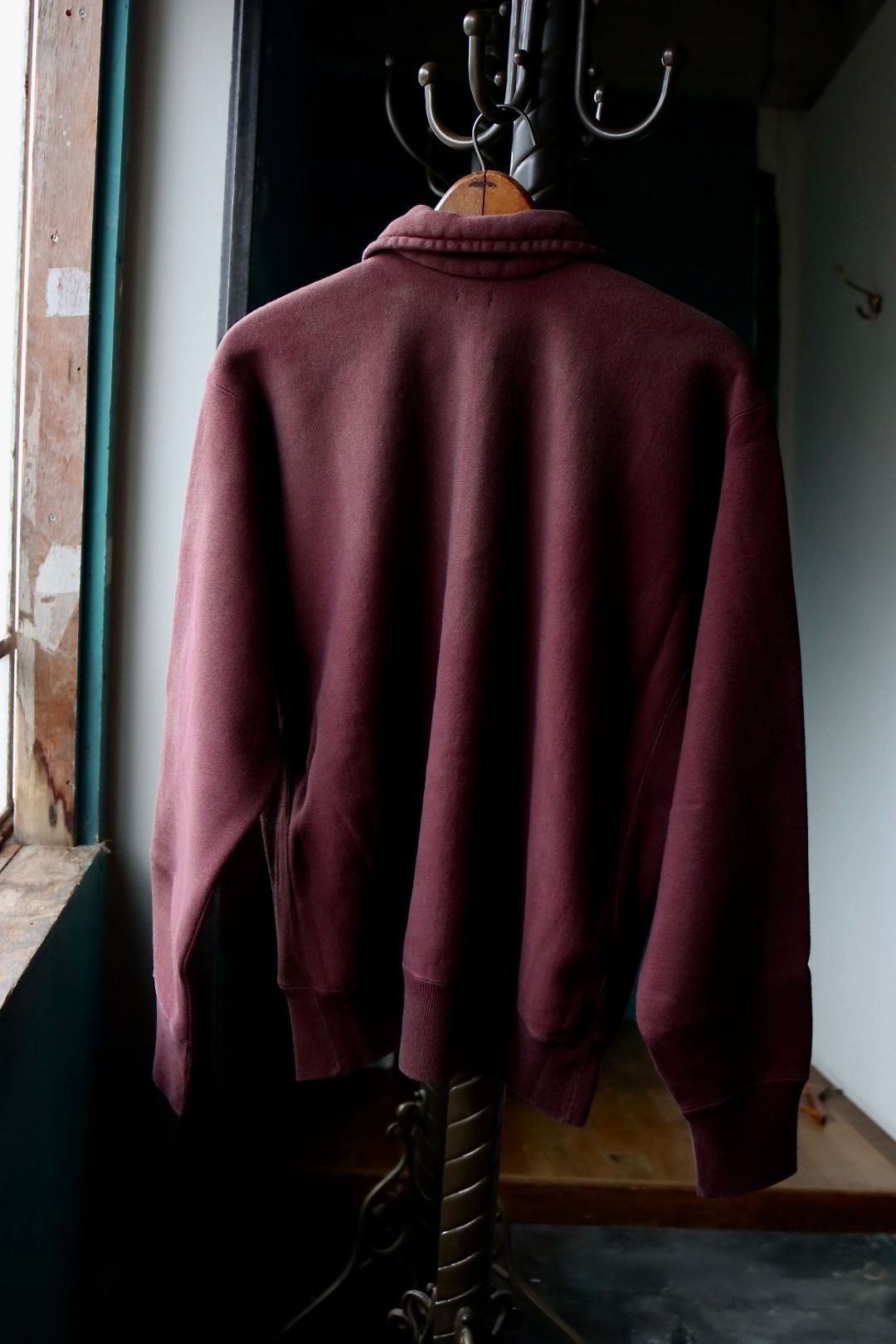 アプレッセ 2025 STYLE2 Vintage Half Zip Sweatshirt(25AAP-05-09)BURGUNDY☆8月9日(土)発売！