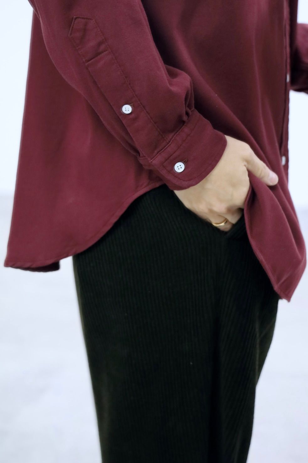 アプレッセ 2026 STYLE1 Double Weave Twill Regular Collar Shirts(26SAP-02-05)BURGUNDY☆12月27日(土)発売！