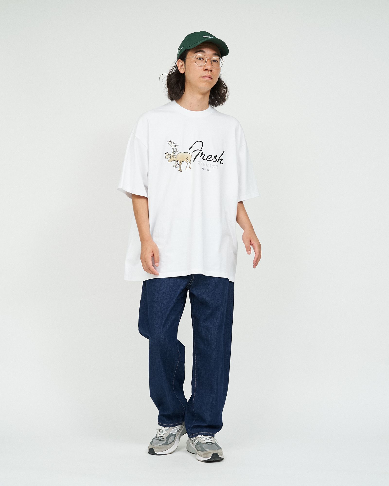 フレッシュサービス CORPORATE PRINTED S/S TEE “CARIBOU”(FSC253-70016)WHITE★7月26日(土)発売！)
