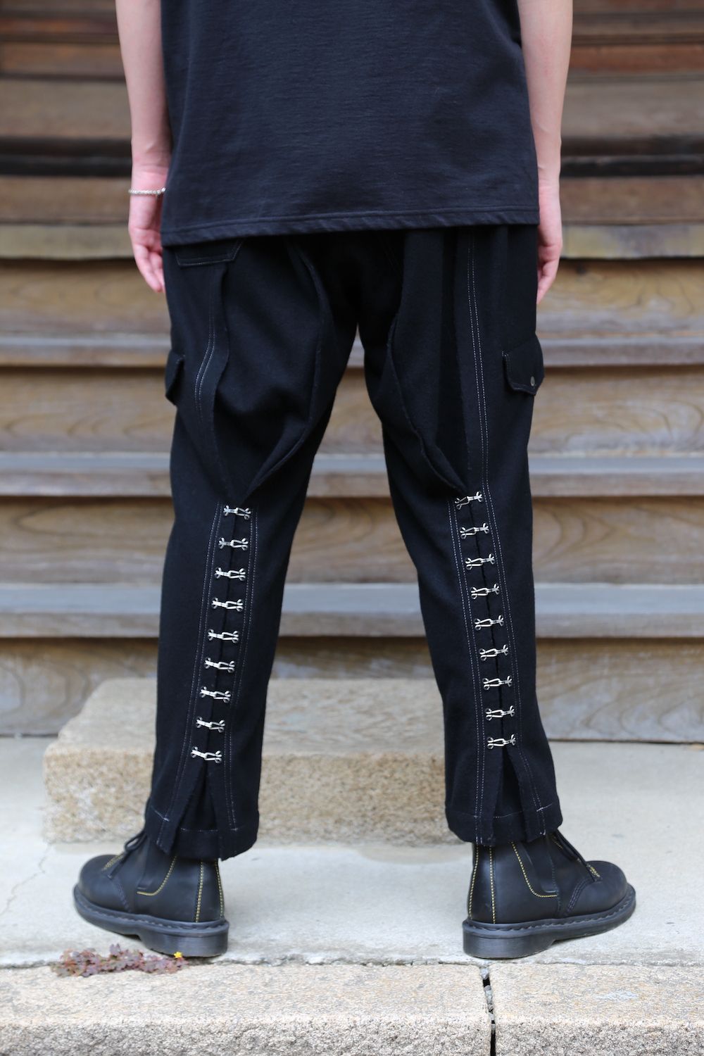 yohji yamamoto Y-ホック付きPフラノ PANTS(HX-P32-118) style.2021.7