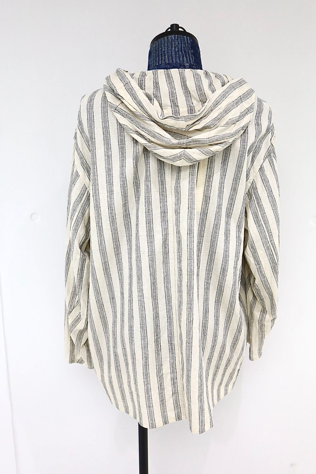 ブラームス 26SS Cotton Linen Stripe Snow Parka(BHS26027STR)Stripe