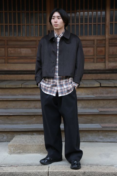 YOKE 新作 CASHMERE 3WAY BAL COLLAR SHARE COAT(YK20AW0134C)"DARK BROWN"style.2020.10.10.