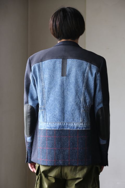 eYe JUNYA WATANABE COMME des GARCONS MAN ウールカシミヤツイード×綿デニム×綿ウィップコード(WF-J022-051) style.2020.9.12.