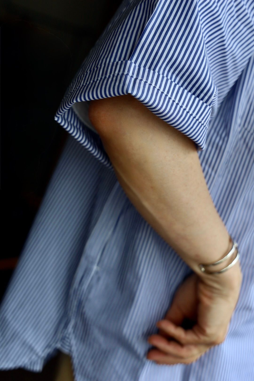 FreshService CORPORATE UNIFORM S/S SHIRT(BLUE STRIPE)スタイル