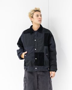 コムデギャルソンオム25FW 異素材パッチワークジャケット(HP-J021-051)BLACK★10月3日(金)発売！