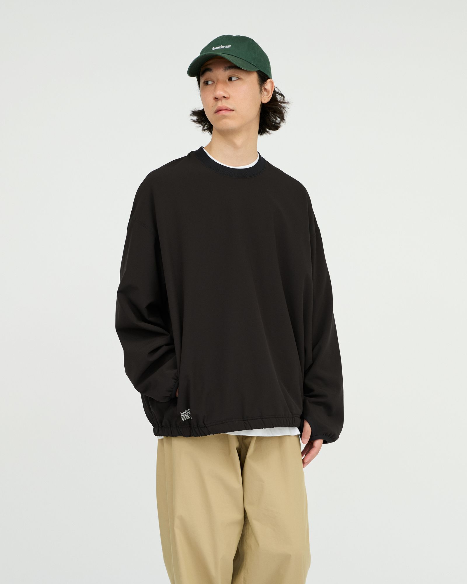フレッシュサービス 26AW  COMFORT-SHIELD FLEECE CREW NECK PULLOVER(FSC263-70027)BLACK☆10月24日(土)新作発売！