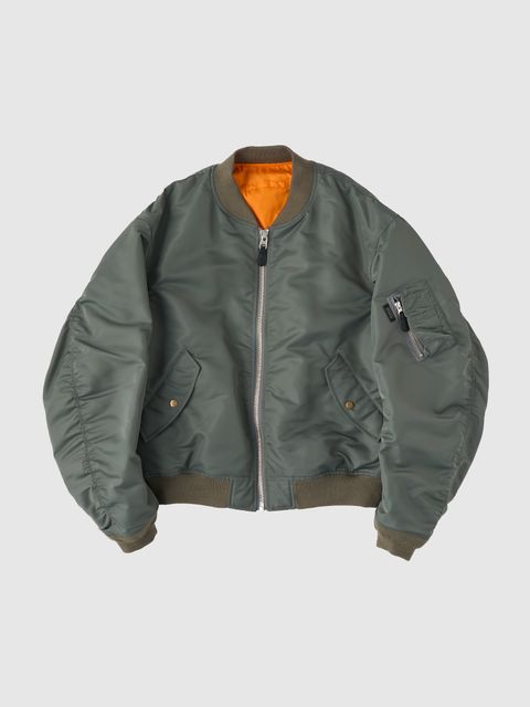 セダンオールパーパス FW24 Reversible CORDURA Flight Jacket(SD24F-JK05) Sage Green × Orange