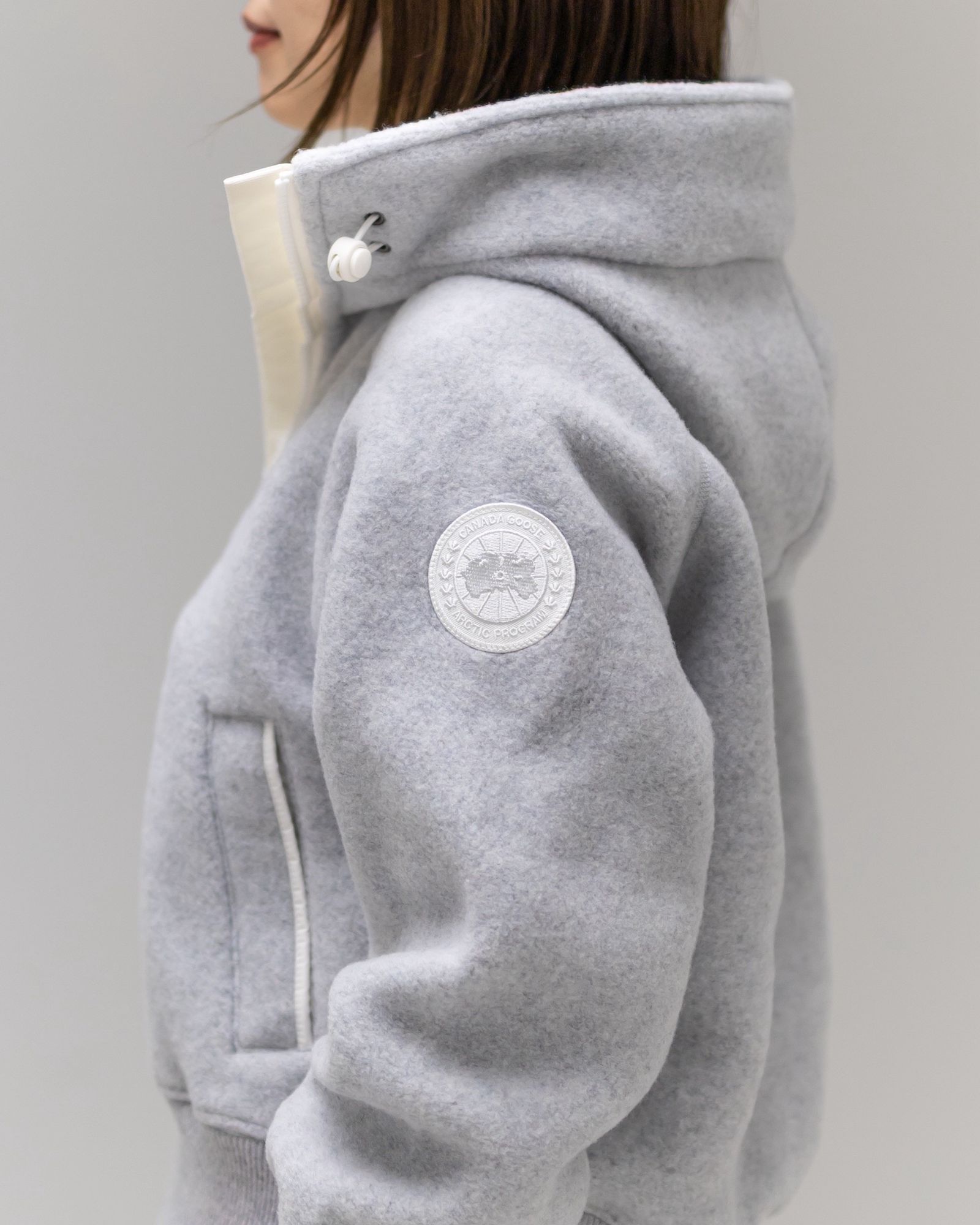 カナダグース レディース Chilliwack Fleece Bomber White Label(7102WW)Silverbirch Heather☆新作発売！