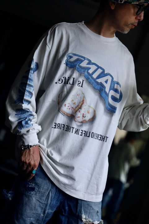 ©SAINT M×××××× HEART CKIE LS TEEスタイル2024.8.15.