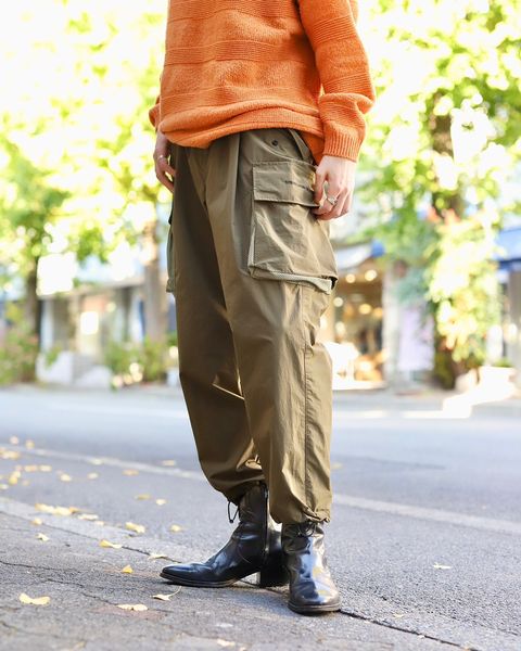 STRIPES FOR CREATIVE FW23 SUPER WIDE CARGO PANTSスタイル