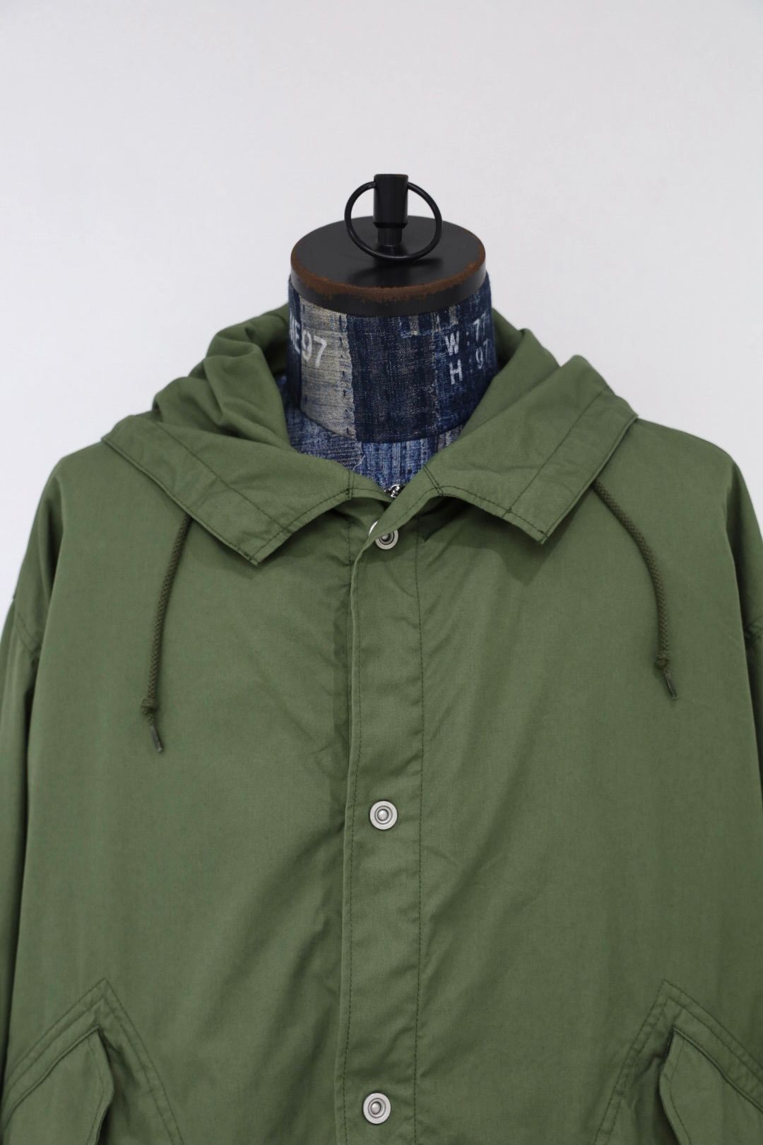 コムデギャルソンオム26FW 綿ナイロンウェザー×ナイロンツイル 製品洗コート(HR-C002-051)KHAKI☆8月7日(金)発売！