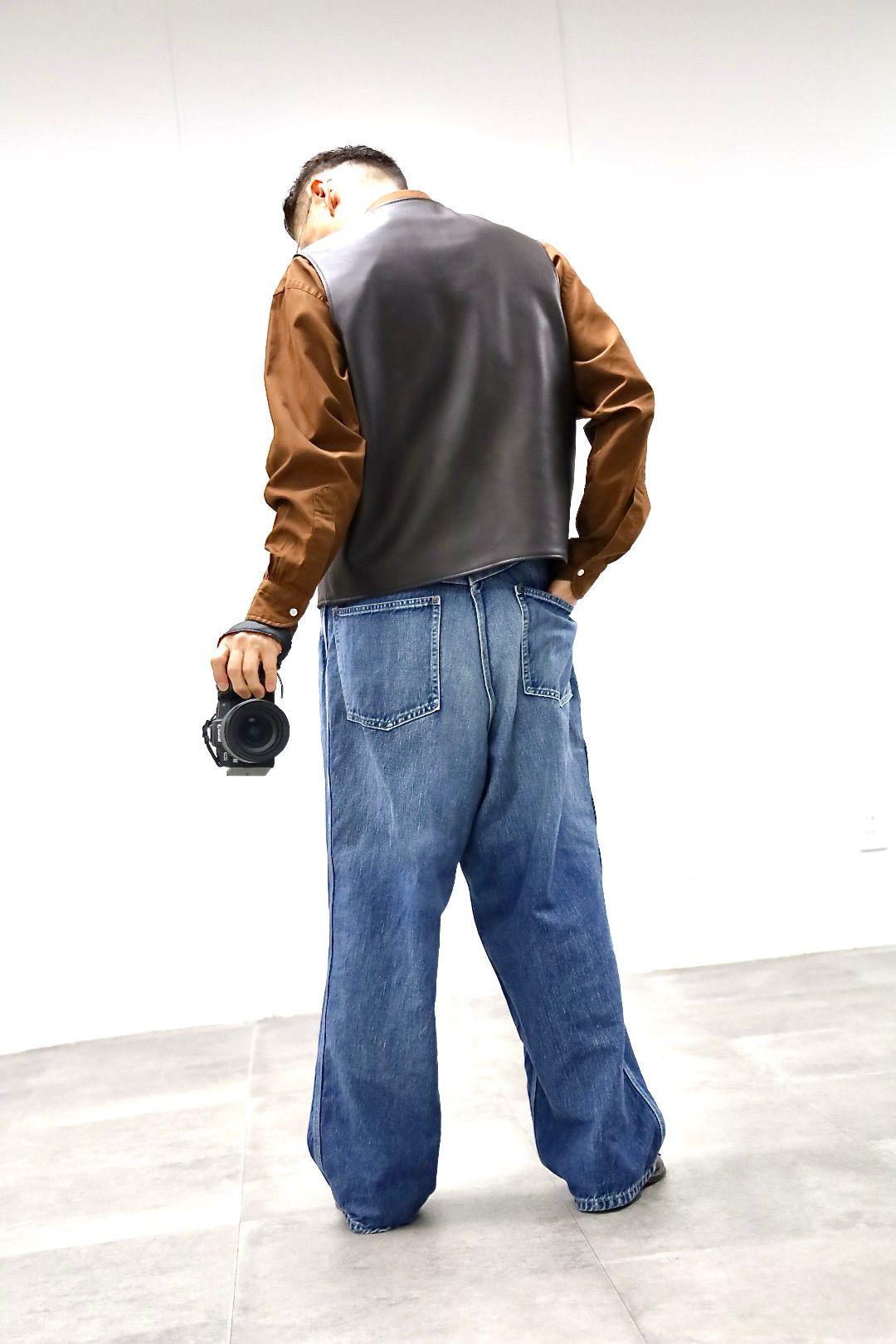 A.PRESSE 2026 STYLE1 Leather Vestスタイル