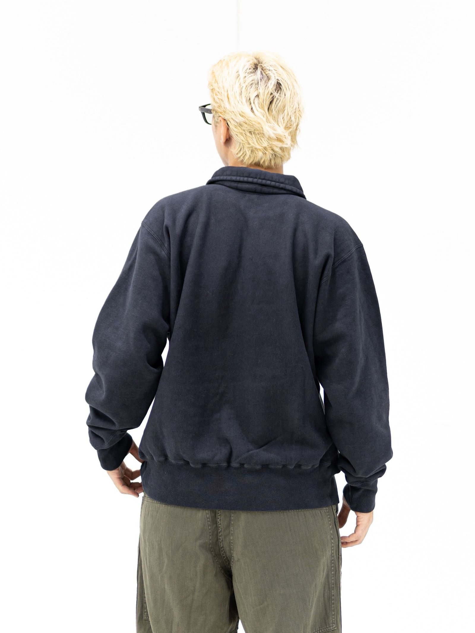 アプレッセ STYLE2 Vintage Half Zip Sweatshirt (BLACK)MARKスタイル