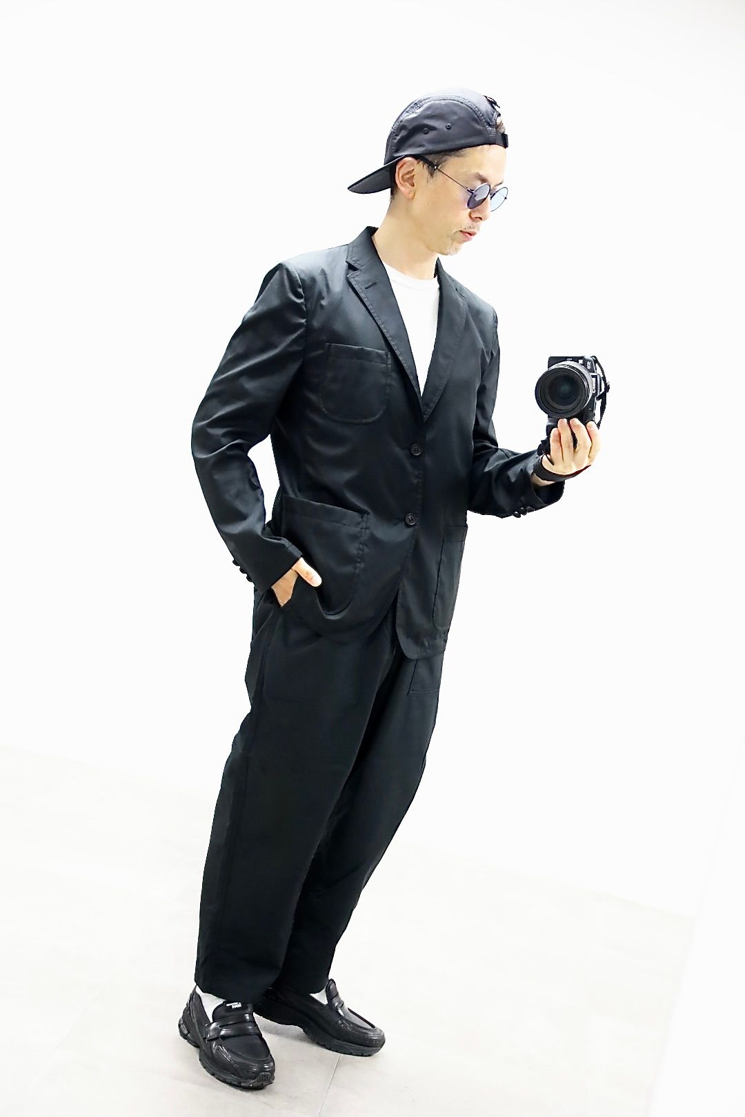 コムデギャルソンオム26SS 綿ブロード ベイカーパンツ(HQ-P103-051)BLACK★4月3日(金)発売！