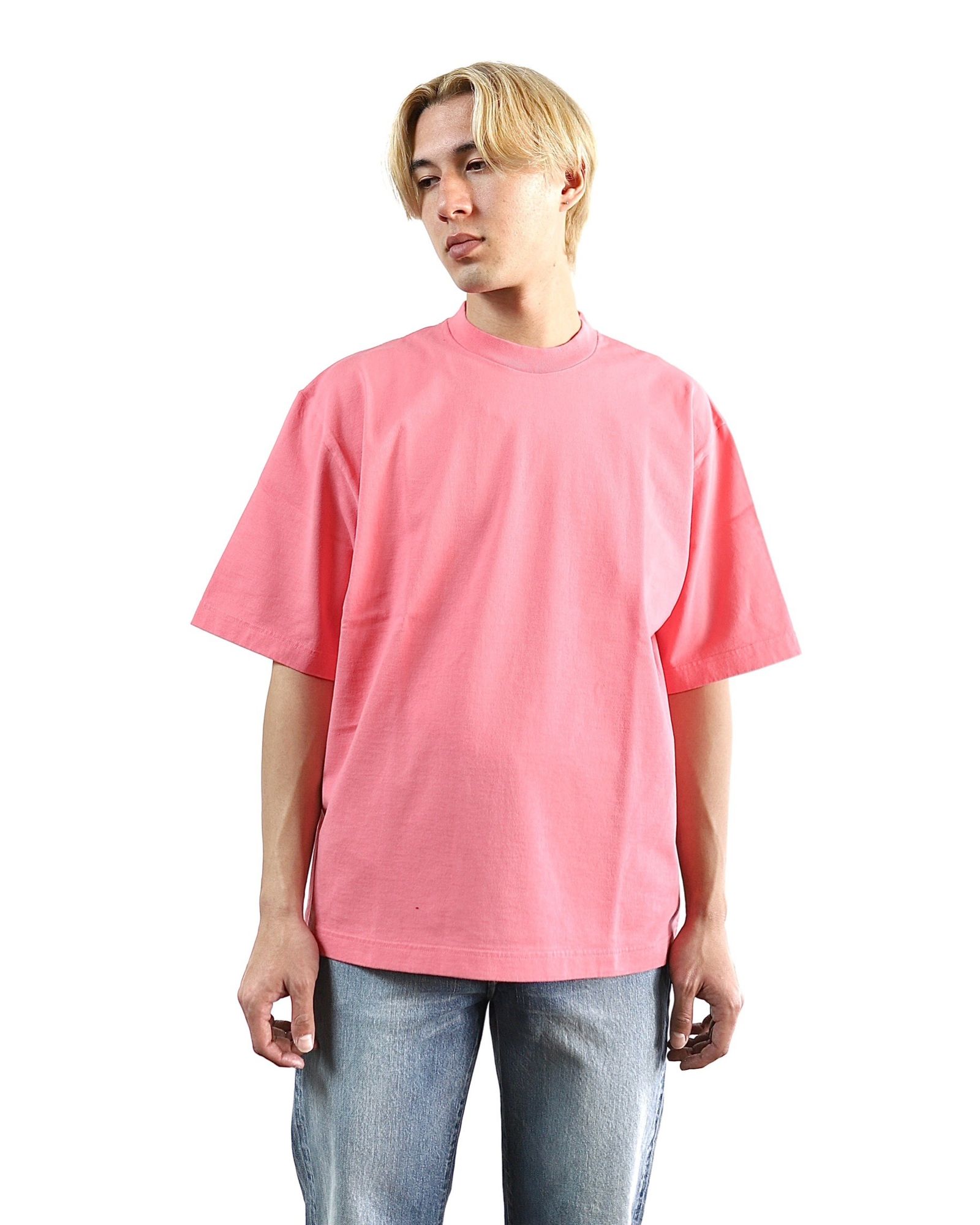 ブラームス24SS blurhms Piece-dyed Plain Tee(Pink) style 2024.3.21