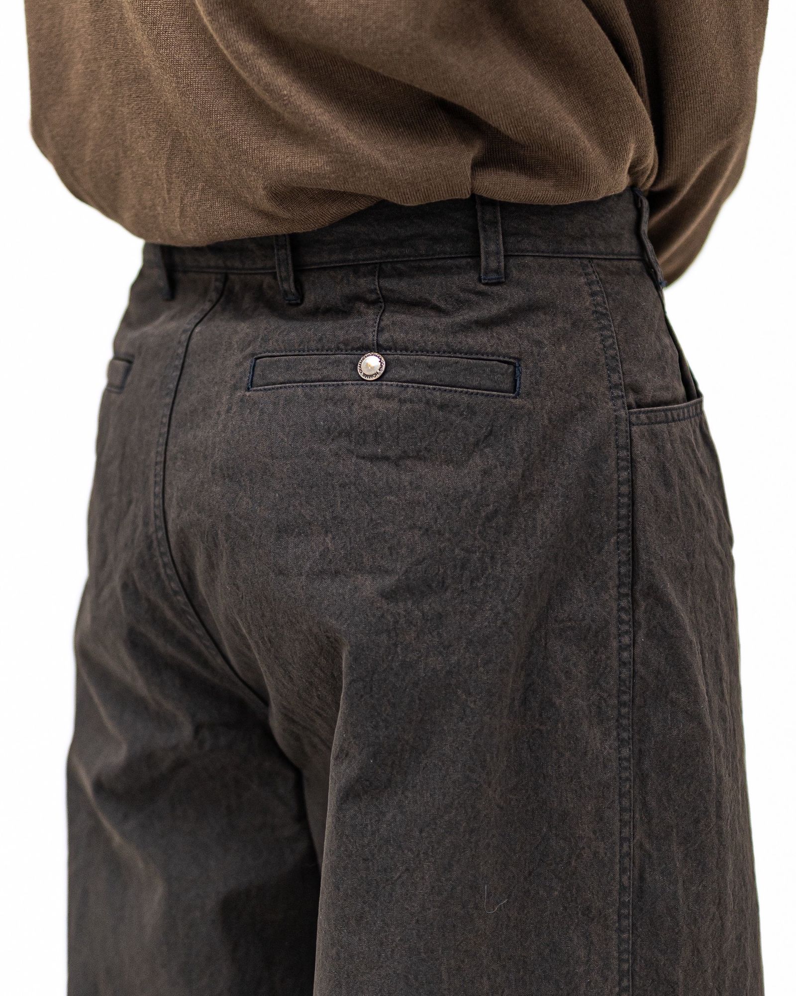 コムデギャルソンオム26SS ナイロンオックス製品染ワークパンツ(HQ-P003-051)BROWN☆2月6日(金)発売！