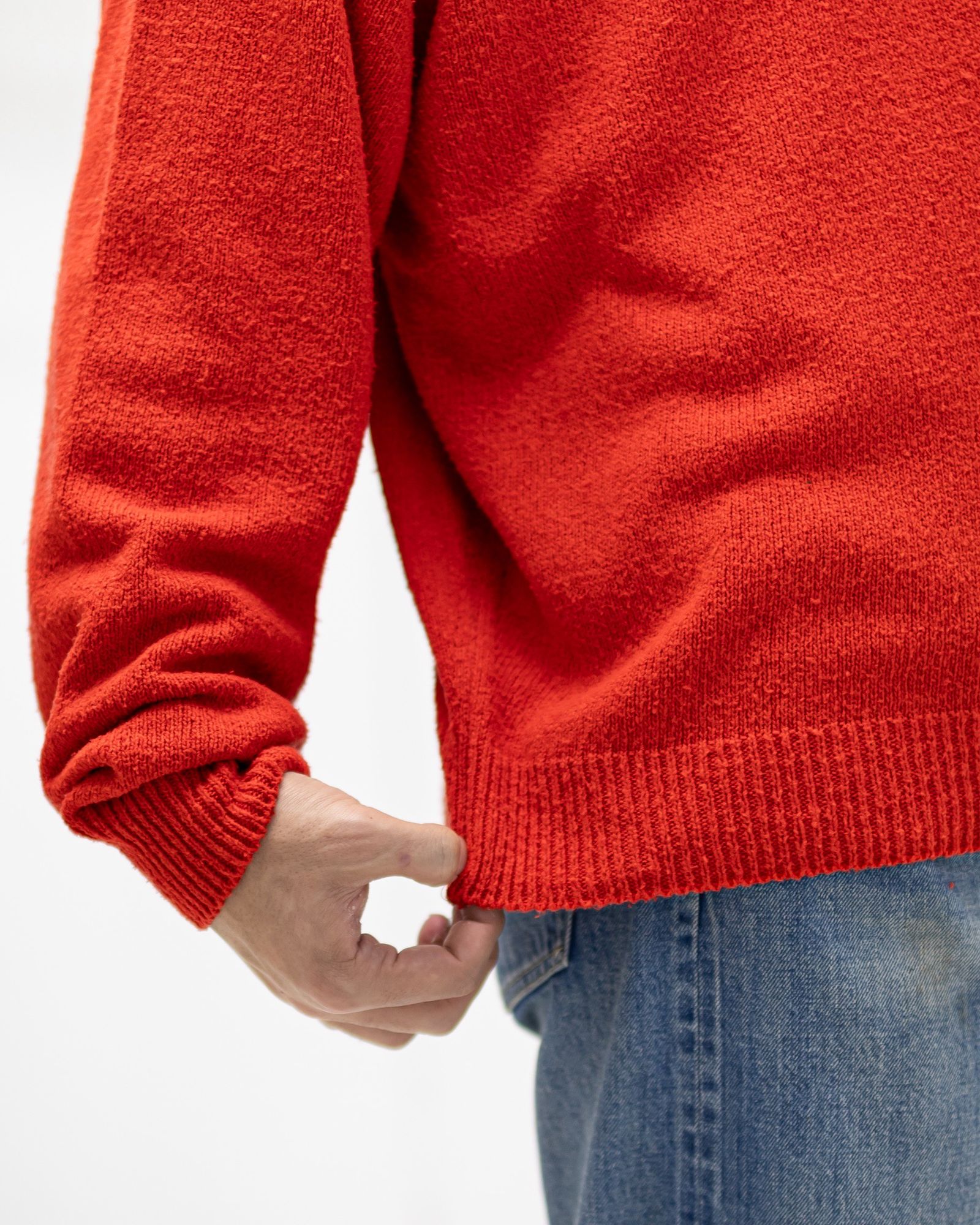 アプレッセ 2026 STYLE1 Washed Silk Nep Henry Neck Sweater(26SAP-03-08)RED☆1月10日(土)発売！