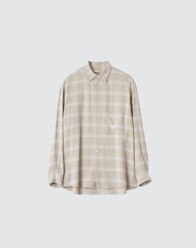 YOKE - ヨーク24SS PLAID JACQUARD SHIRT(YK24SS0646SH)IVORY | mark YOKE - ヨーク24SS PLAID JACQUARD SHIRT(YK24SS0646SH)IVORY | mark