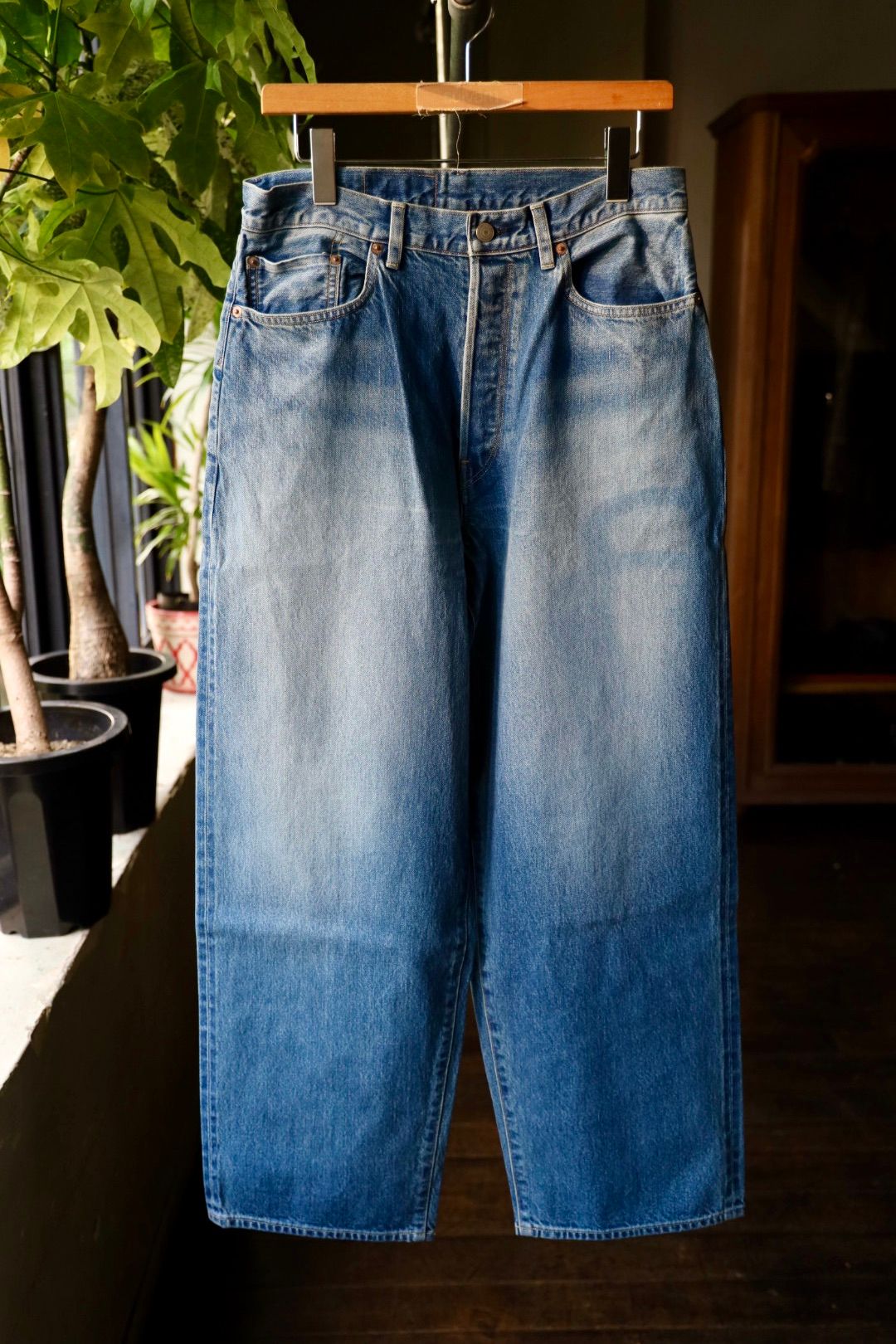 blurhms 25FW 13.5oz Denim Pants Wide(bROOTS2558F25USD)Black☆8月29日(金)新作発売！