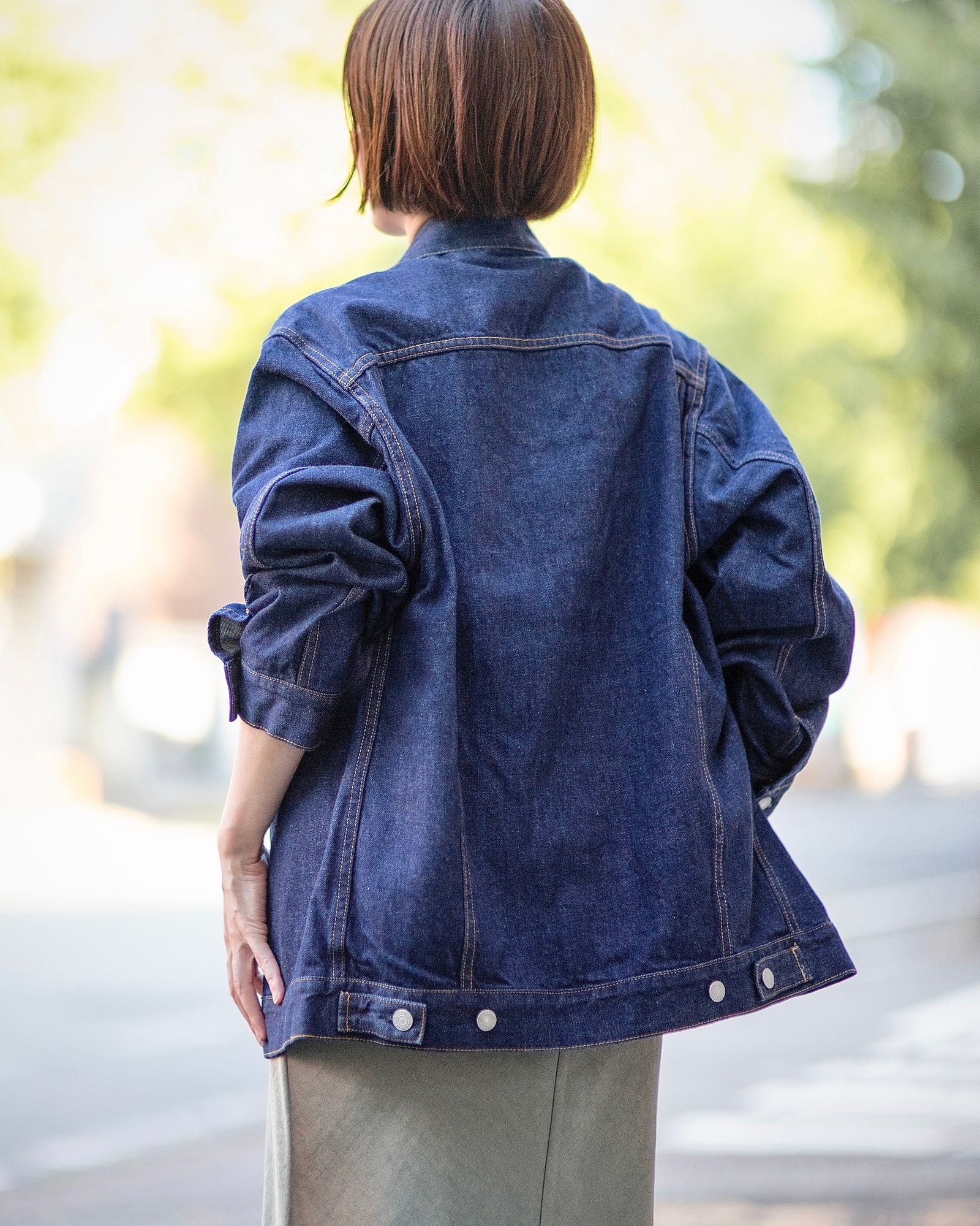 J.B. ATTIRE Paris jean jacket×New York sweat shirts style