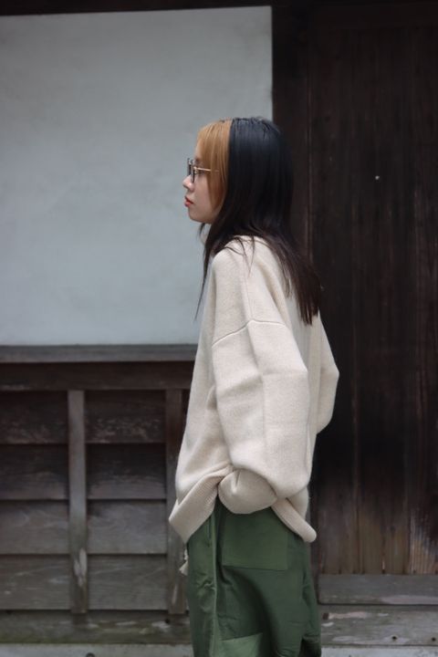 SEEALL 22AW SLIT HIGHNECK SWEATER style.2022.9.10