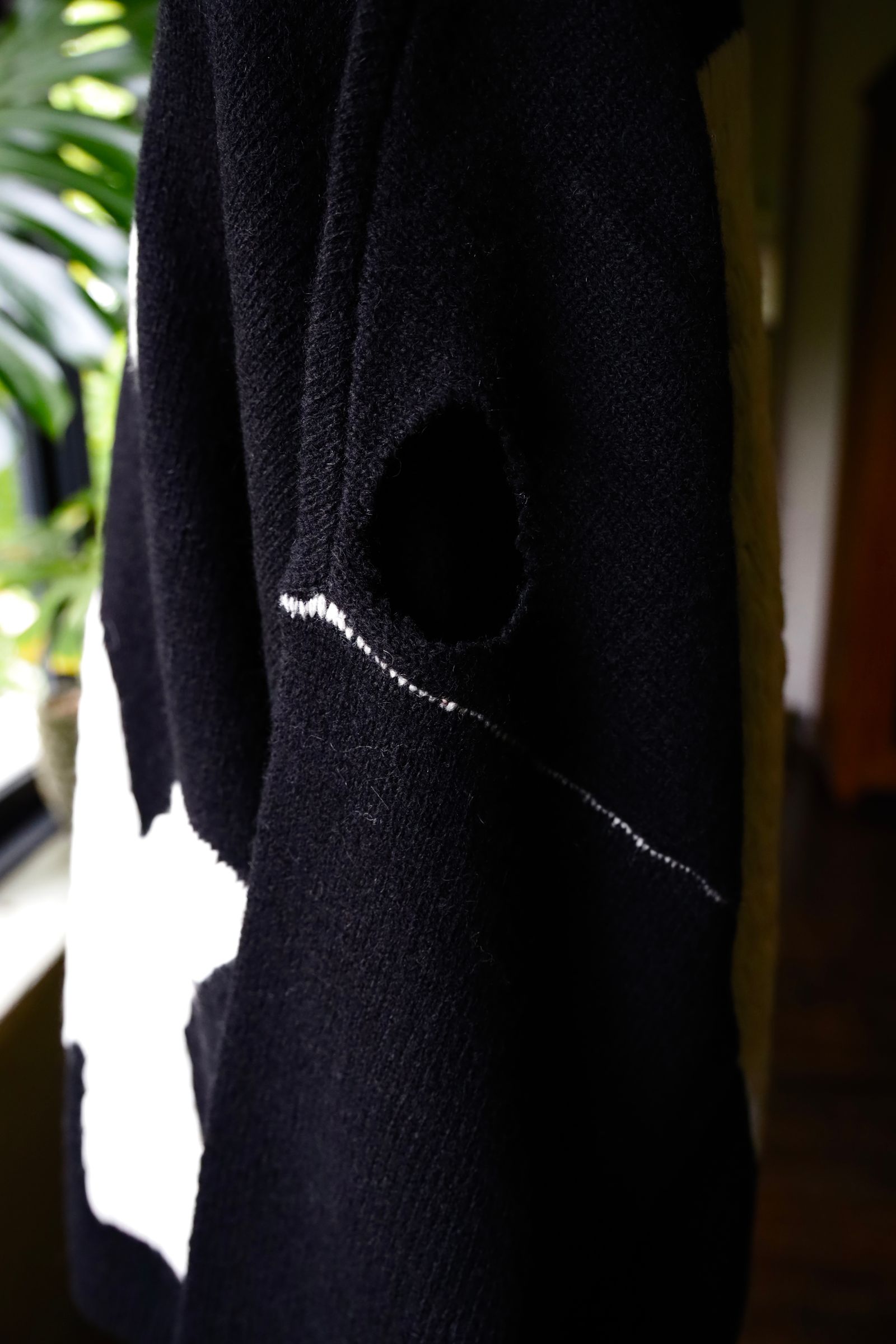 セントマイケル24AW セックスピストルズコラボ I AM A SP_CREW KNIT(SM-YS1-0000-C24)BLACK