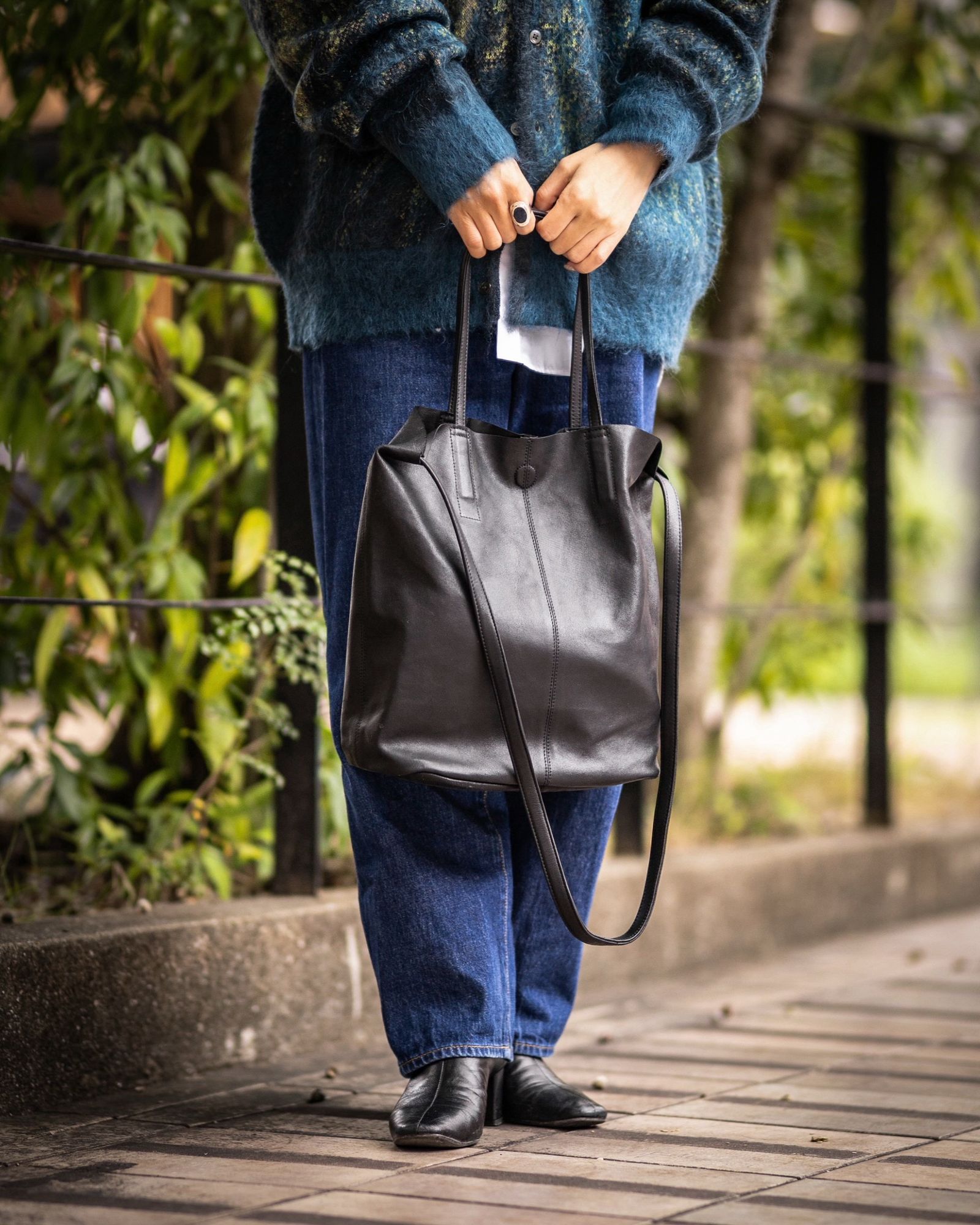 Morphee / モルフェトートバッグ 3WAY MIDIUM TOTE(LONG)BLACK☆11月6日再入荷!