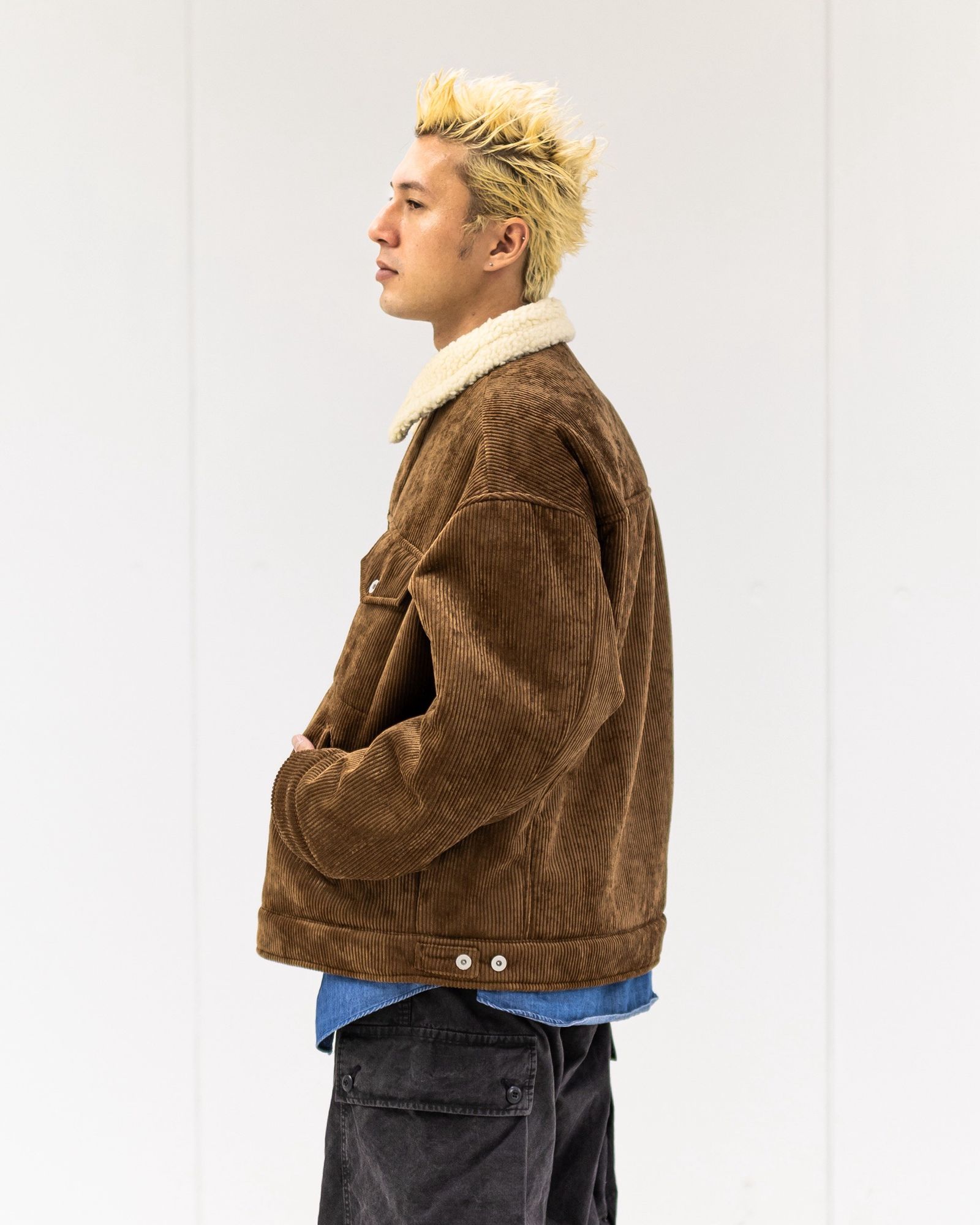 FreshService SHERPA CORDUROY RANCH JACKET (BROWN) 新作発売！