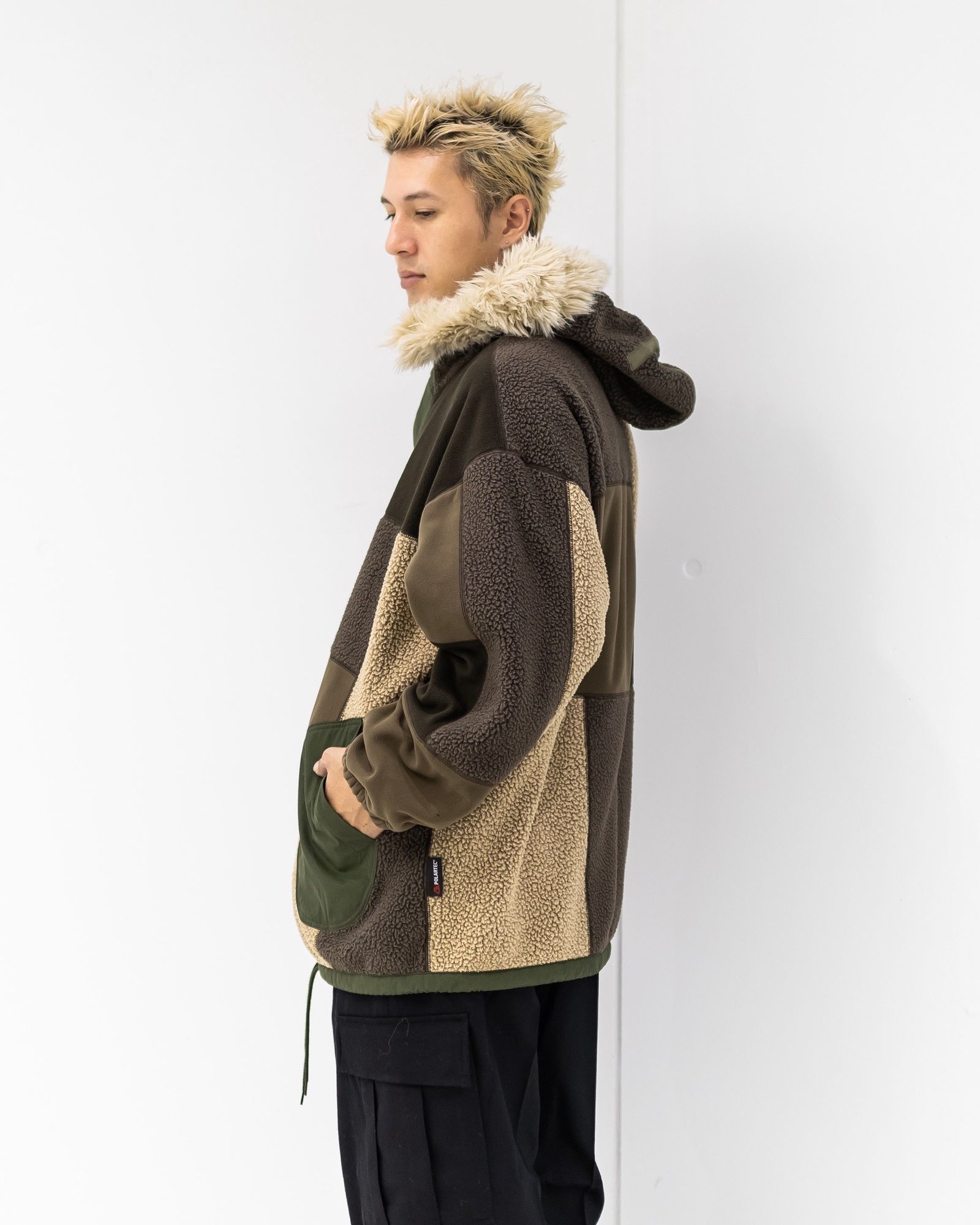 コムデギャルソンオム25FW POLATECボアフリースMIXジャケット(HP-J022-051)BEIGE MIX★10月3日(金)発売！