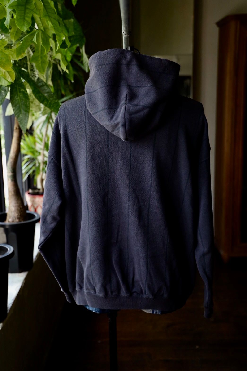 S.F.C 25FW エスエフシー STRIPE HOODY(DISCHARGED)(SFCFW25CS04)Navy☆9月20日(土)発売！