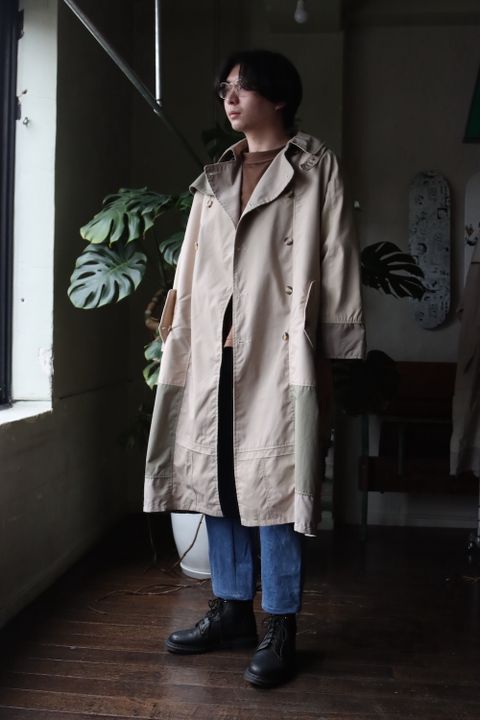 SEEALL RECONSTRUCTED TRENCH COAT(SAU23 CT601-②) style.2022.3.18.