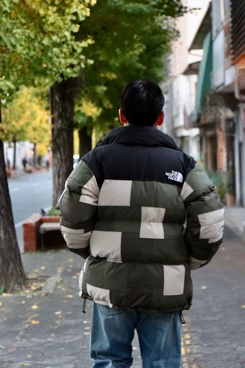 eYe JUNYA WATANABE MAN × THE NORTH FACE WネームNUPTSE JACKETスタイル