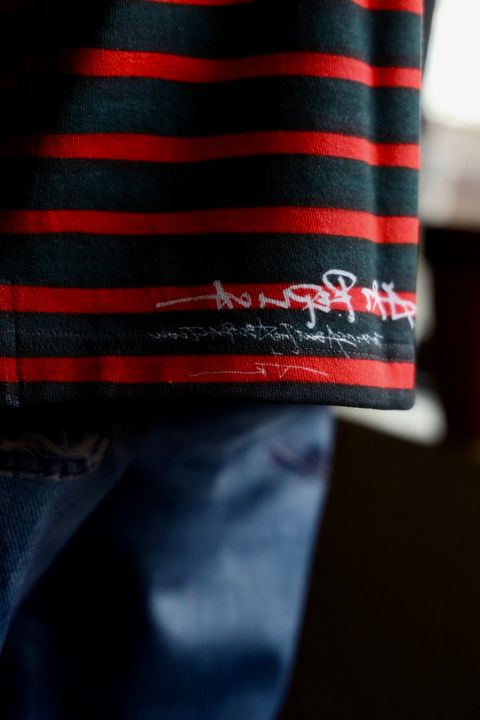 TALKING ABOUT THE ABSTRACTION 25SS "ROF"ART REPLICA MOCK NECKスタイル